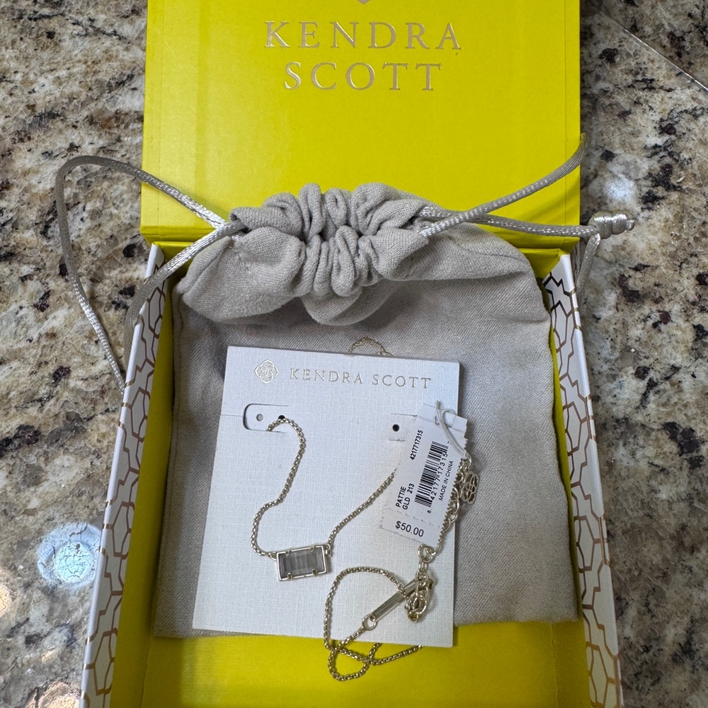 Kendra Scott Necklace with Clear Pendant